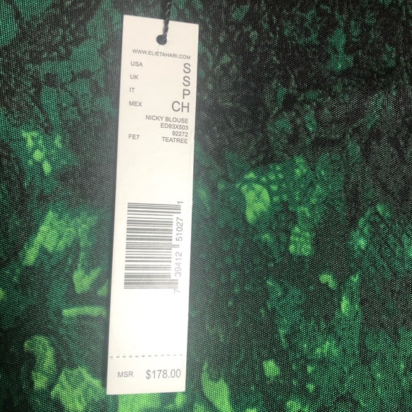 Elie Tahari Nicky Blouse size small - Picture 5 of 5